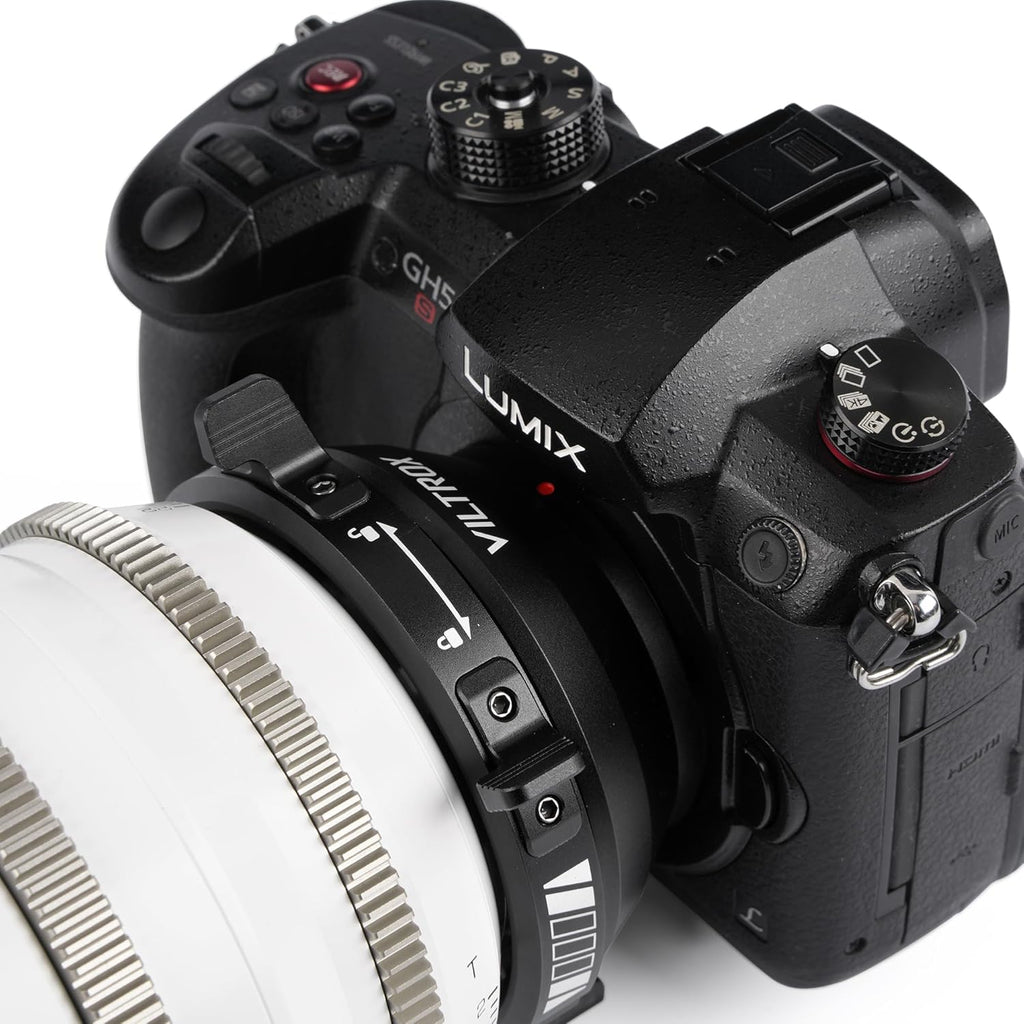 VILTROX PL-M43 Lens Mount Adapter Manual Focus Lens Converter with Rotary Lock Compatible with PL Lens to M43 Series Mount Cameras Panasonic GH5,G1,GH1,GH4/Olympus EP1,EP2,EM1,EM
