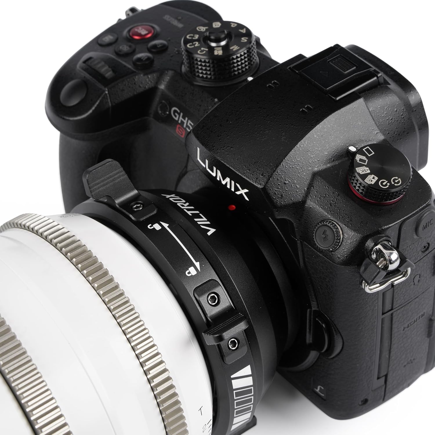 VILTROX PL-M43 Lens Mount Adapter Manual Focus Lens Converter with Rotary Lock Compatible with PL Lens to M43 Series Mount Cameras Panasonic GH5,G1,GH1,GH4/Olympus EP1,EP2,EM1,EM