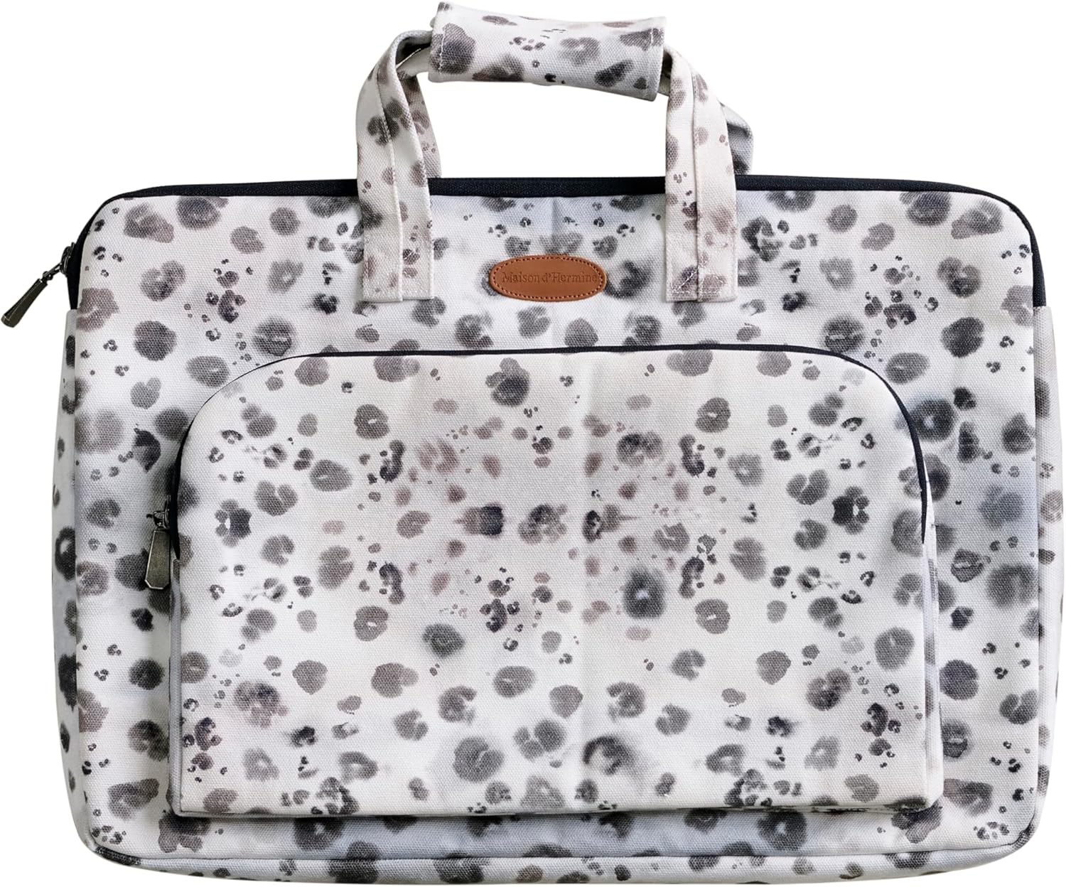 Maison d'Hermine Laptop bag with front pocket Stain and water repellent Cotton canvas