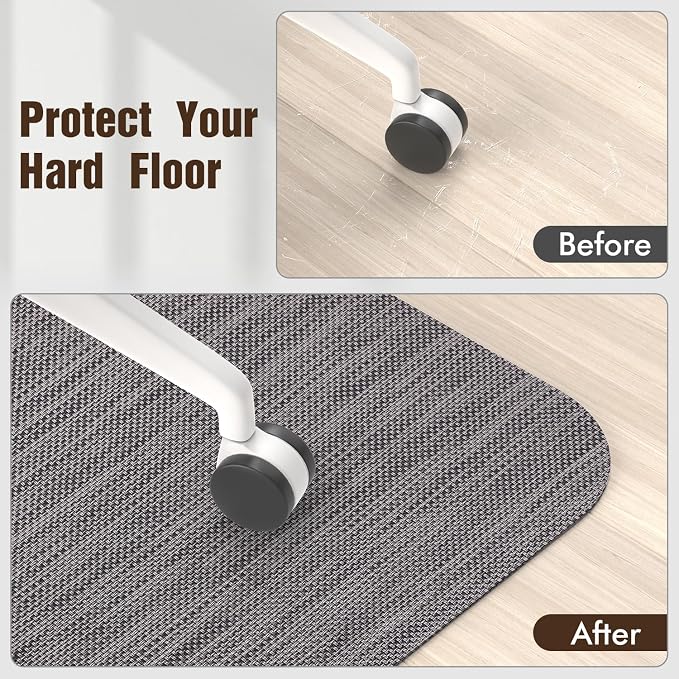 Blvornl Office Chair Mat for Hardwood Floor, 32.3"x 47.2" Desk Chair Mat for - Image 6