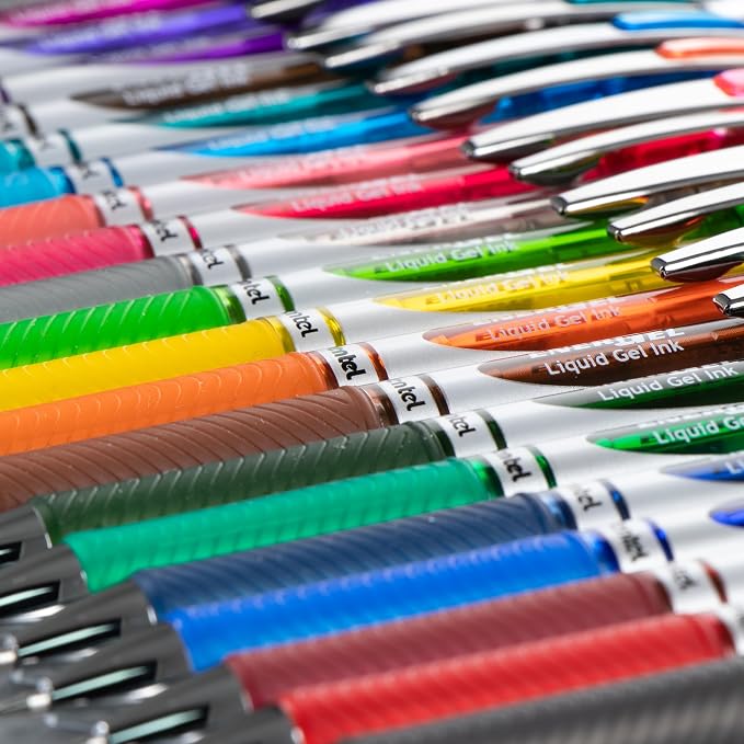 Pentel EnerGel RTX Gel Pens, 0.7 mm Metal Tip, Box of 12 - Image 8