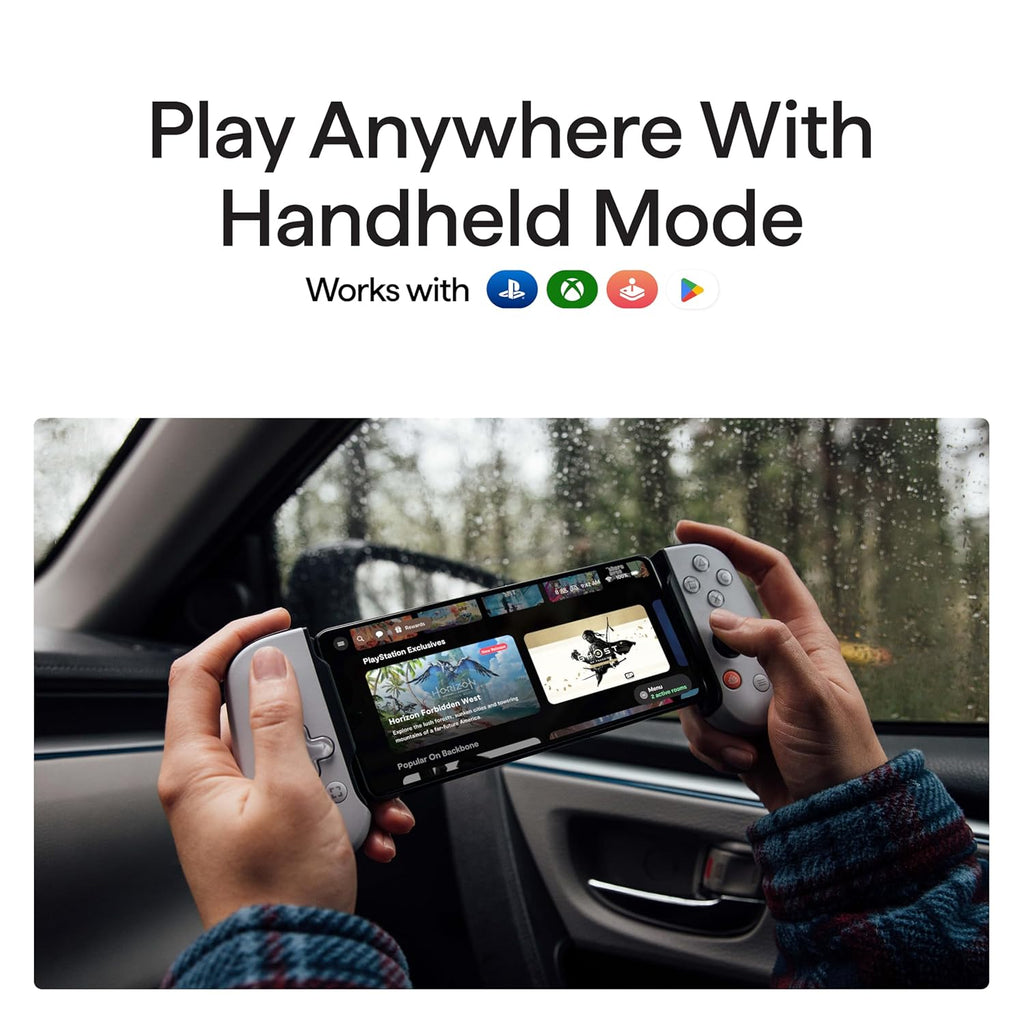 BACKBONE One Mobile Gaming Controller for iPhone (Lightning) - PlayStation Edition - 2nd Gen - Turn Your iPhone into a Gaming Console - Play Xbox, PlayStation & More (3 Months Apple Arcade Included)