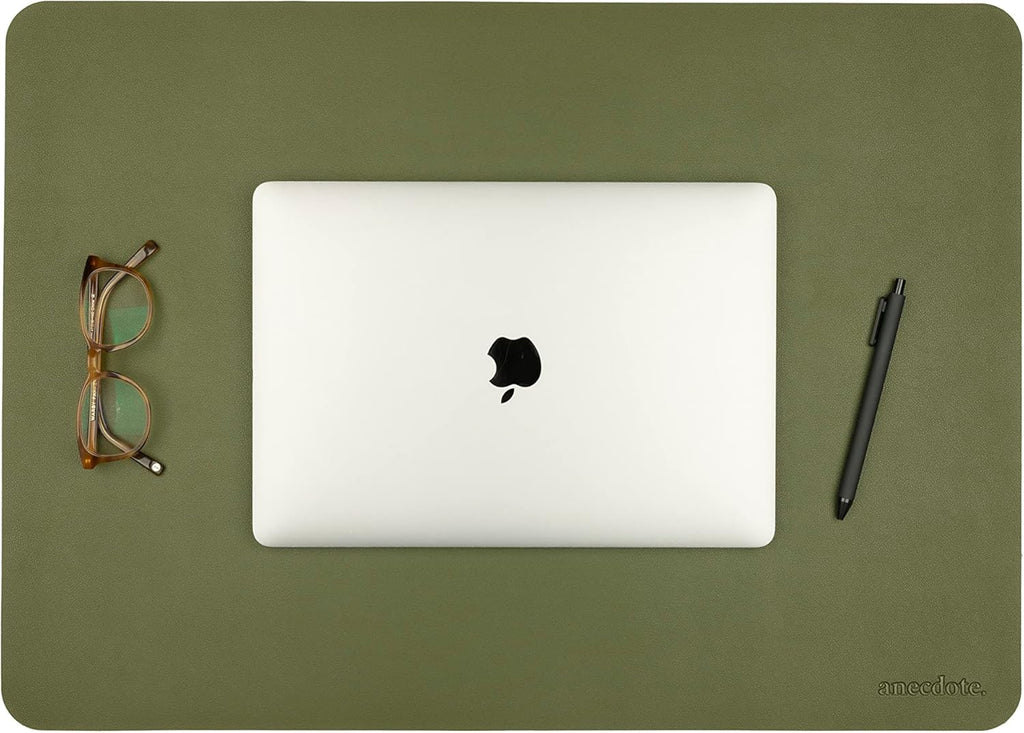 ANECDOTE Vegan Leather Desk Pad - 23.6"x17" Desk Mat for Your Office. This Quality Large Mouse Pad has Chic Elegance, Professional Look & Satisfying Touch - The Perfect Leather Mouse Pad for You!