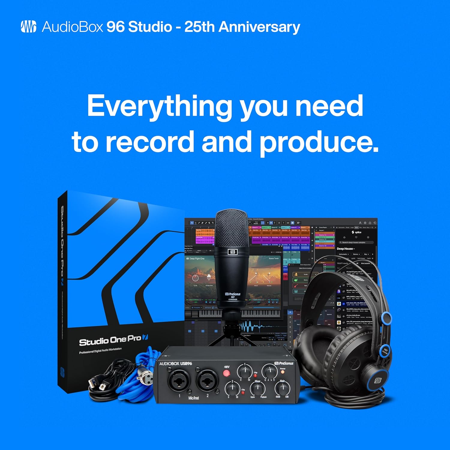 PreSonus AudioBox USB 96 Studio with Studio One Pro Software