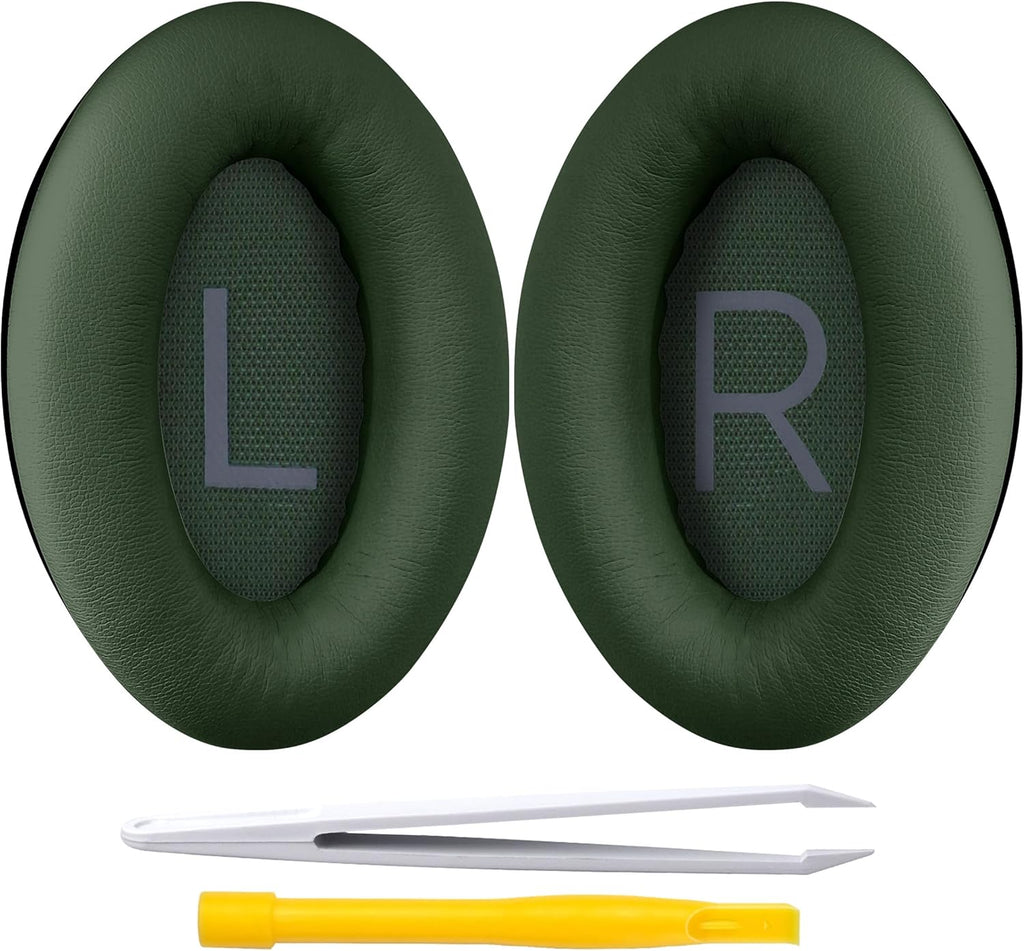 Replacement Ear Pads for Bose QuietComfort 45 (QC45)/QuietComfort SE (QC SE)/New QuietComfort Wireless Over Ear Headphones, Earpads Cushions with Softer Leather and Thicker Memory Foam