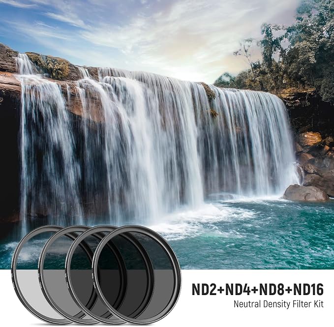 Neewer 72mm ND Filter Kit: ND2 ND4 ND8 ND16, Lens Cleaning Pen, Neutral Density - Image 2