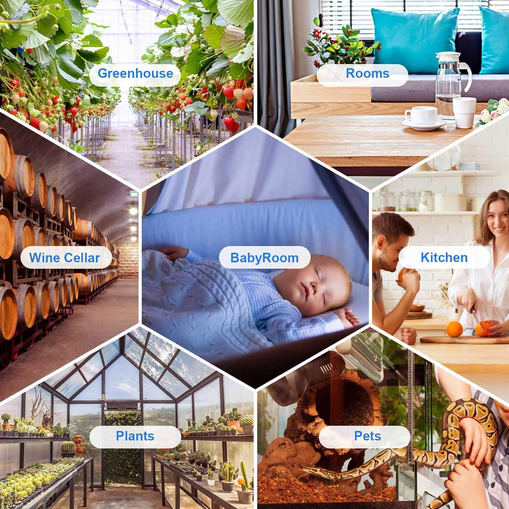 Inkbird Smart Thermometer, Freezer Wireless Thermometer Bluetooth Temperature Sensor, with APP for Android and iOS (Detects Temperature ONLY)