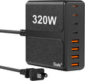 320W USB C Charger Block, 8-Port USB C Charging Station PD 65W PC Laptop Fast Charger Adapter for MacBookPro/Air,DELL,iPad,Portable Charging Station for iPhone,Samsung Galaxy
