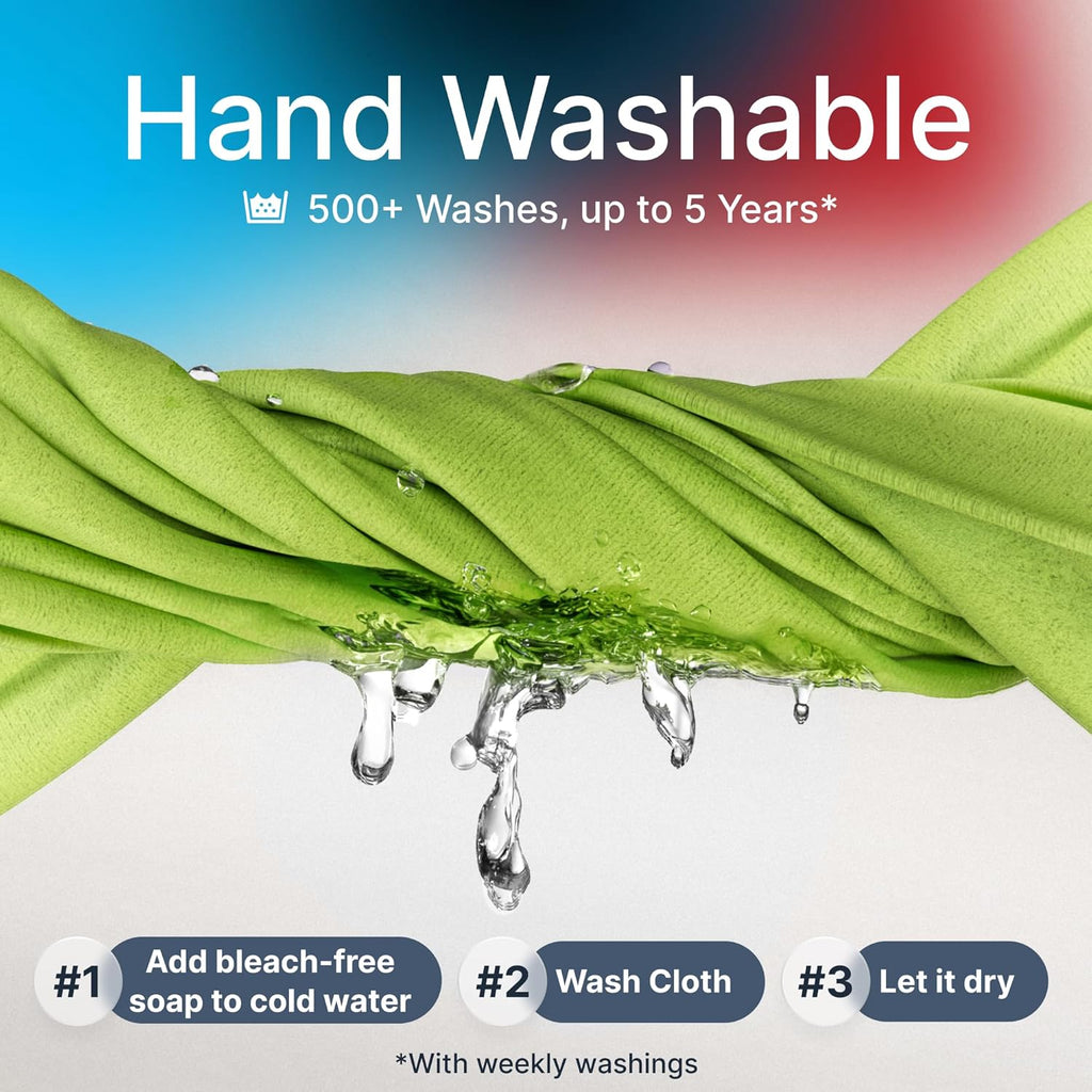 Koala Lens Cleaning Cloth | Japanese Microfiber | Glasses Cleaning Cloths | Eyeglass Lens Cleaner | Eyeglasses, Camera, VR/AR Headset, and Screen Cleaner | Black & Green (Pack of 2)