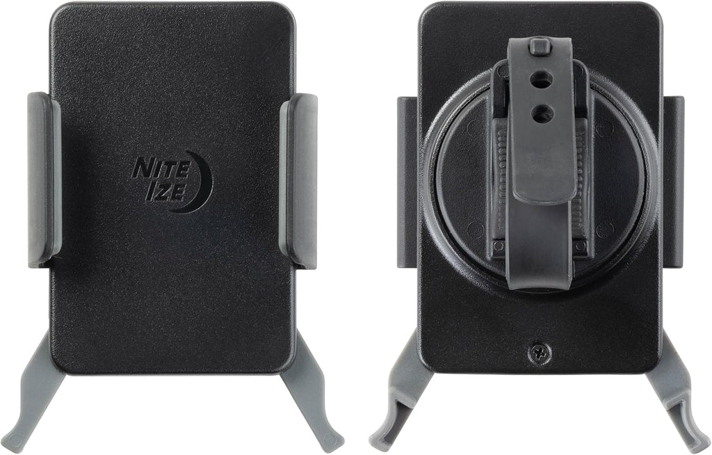 Nite Ize Squeeze Rotating Smartphone Bar Mount - Bike Mount Phone Holder for Handlebars - Phone Holster Accessories - Rotating Phone Holder with Easy-to-Squeeze Levers - Black