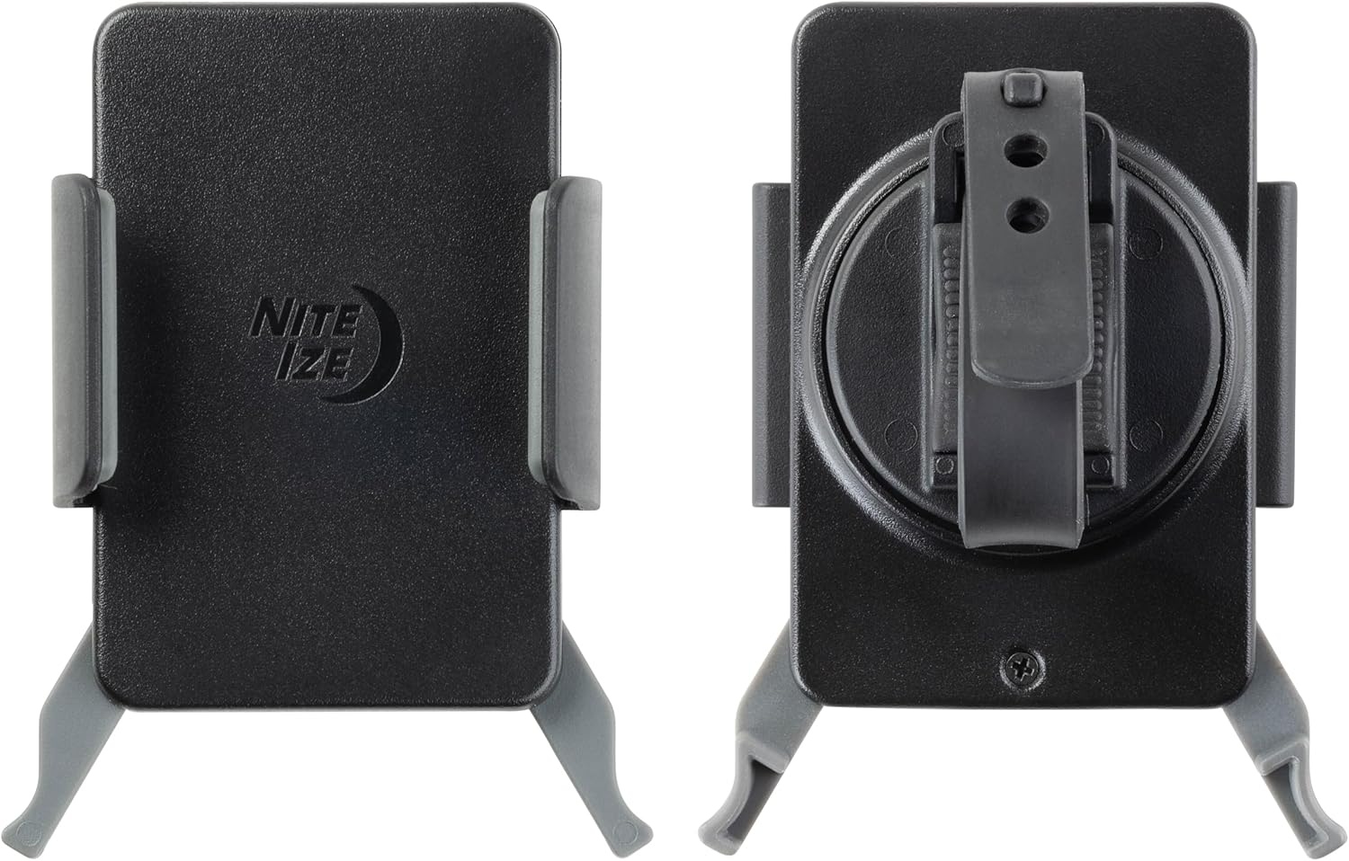Nite Ize Squeeze Rotating Smartphone Bar Mount - Bike Mount Phone Holder for Handlebars - Phone Holster Accessories - Rotating Phone Holder with Easy-to-Squeeze Levers - Black