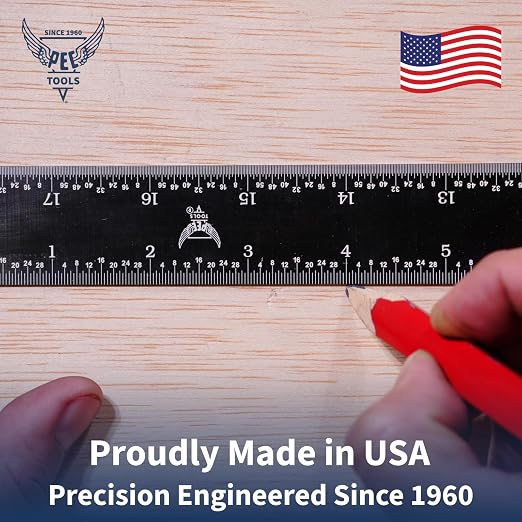 PEC Tools 6" Stainless Steel Flexible Metal Ruler - Image 5