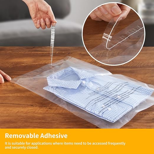 iMailer - 100 Count - 14" x 20" Clear Plastic Poly Bags - Image 3
