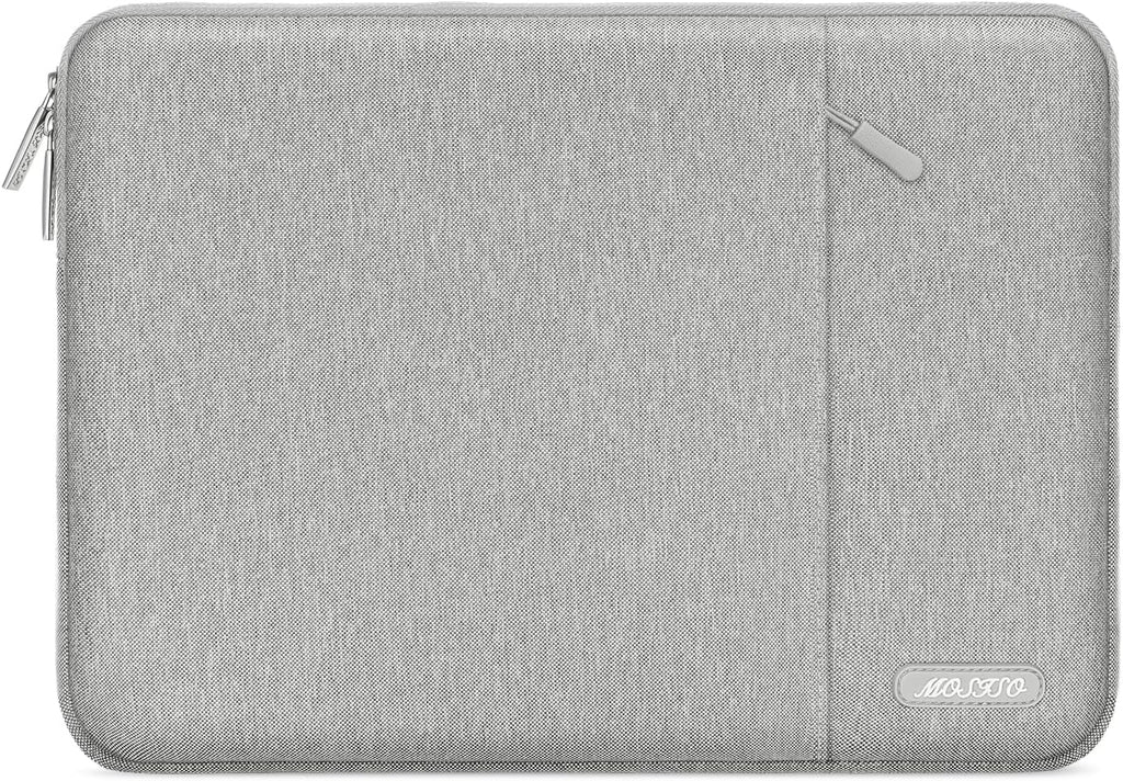 MOSISO Laptop Case 17.3 inch, 17-17.3 inch Laptop Sleeve Compatible with Dell, HP, Lenovo, Asus, Acer, Alienware, Polyester Vertical Computer Sleeve Bag with Pocket, Gray