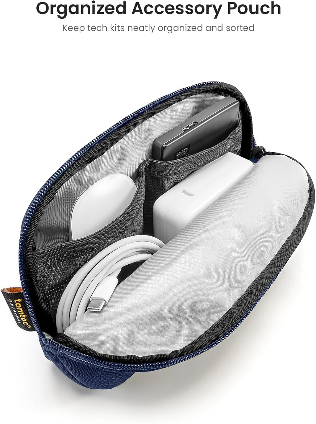 tomtoc 360 Protective Laptop Sleeve Set for 13-inch MacBook Air M4/A3240 2025, M3/A3113, M2/A2681 M1/A2337, 13-inch MacBook Pro M2/A2686 M1/A2338, Water-Resistant Laptop Case with Accessory Pouch