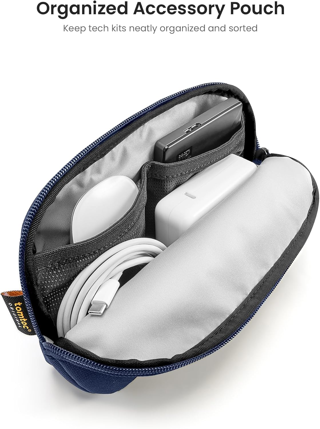 tomtoc 360 Protective Laptop Sleeve Set for 13-inch MacBook Air M4/A3240 2025, M3/A3113, M2/A2681 M1/A2337, 13-inch MacBook Pro M2/A2686 M1/A2338, Water-Resistant Laptop Case with Accessory Pouch