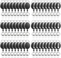 80 Pack Badge Reels Retractable ID Badge Holder by BESARME