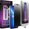 2 Pack Matte Privacy Screen Protector for iPhone 13 Pro Max/iPhone 14 Plus, 9H Tempered Glass, Full Coverage, Anti-Fingerprint, Auto Dust-Elimination, No Bubble, Easy Installation