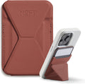 MOFT MagSafe Wallet Stand Compatible with iPhone 16/15/14/13/12 Series, Angle Adjustment & MOVAS Phone Stand (Sienna Brown)