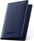 VULKIT Leather Business Card Holder 2 Sided Slim Business Name Card Organizer by VULKIT