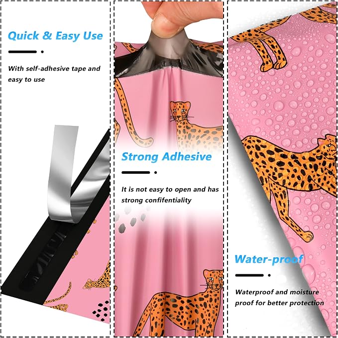 6x9 Inch 100 Pcs Poly Mailer, Waterproof & Tear-Resistant Shipping Bags - Image 3