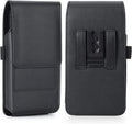 BECPLT for iPhone 15 Pro Max 15 Plus 14 Pro Max 13 Pro Max 12 Pro Max Holster Black Mobile Phone Belt Pouch Holster Cover Belt Clip Case Pouch for Samsung Galaxy S24+ S23+ S23+ S22+ S23 FE S21 FE 5G