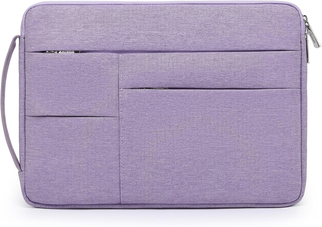 HYZUO 17-17.3 Inch Laptop Sleeve Bag Briefcase for 17" 17.3" HP/Dell/Lenovo/ASUS/LG/MSI Gaming Laptop/Razer Blade 17/18, Men Women NoteBook Protective Case Bag, Lilac Purple