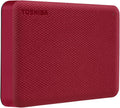 Toshiba Canvio Advance 4TB Portable External Hard Drive USB 3.0, Red - HDTCA40XR3CA