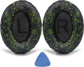 Replacement Ear Pads for Bose QuietComfort 35 (QC35) & Quiet Comfort 35 II (QC 35 ii) Headphones, EarPads Cushions with Noise Isolation Memory Foam, Softer Protein Leather, Added Thickness