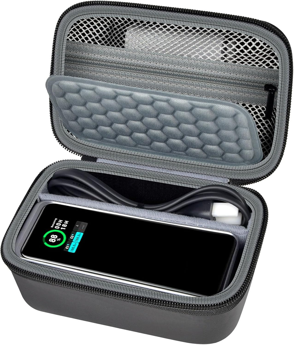 Case Compatible with Anker Prime Power Bank, 27,650mAh/ for Anker Prime Power Bank 20,000mAh Portable Charger with 100W Charging Base, Battery Pack Power Station Organizer, Hold Cable and Charger