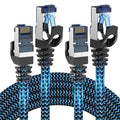 Cat8 Ethernet Cable 10 ft 2 Pack, High Speed 40Gbps 2000MHz, Compatible by CABNEER