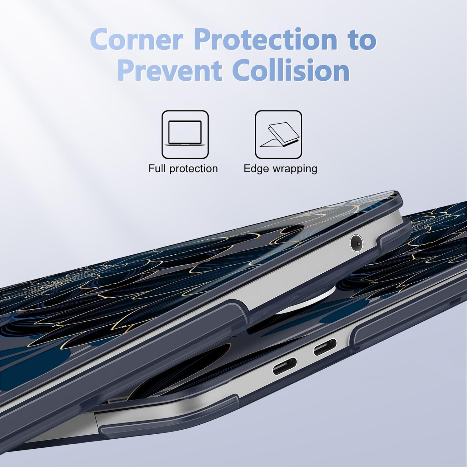 May Chen for MacBook Pro 13 inch Case 2022 2021 2020 Release A2338 M2 M1 A2289 A2251, Plastic Crystal Hard Shell Case Cover for MacBook Pro 13 inch Touch Bar Fits Touch ID, Luxury Dahlia