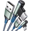 AINOPE Car Carplay Cable for iPhone 17 16 15 Charger Cord, 3.1A USB to USB C Cable 2-Pack 3.3FT for iPhone 16 Car Charger, Type C Charger Fast Charging for Galaxy S10 S9 S8 Plus, Note 10 9 8, LG V50