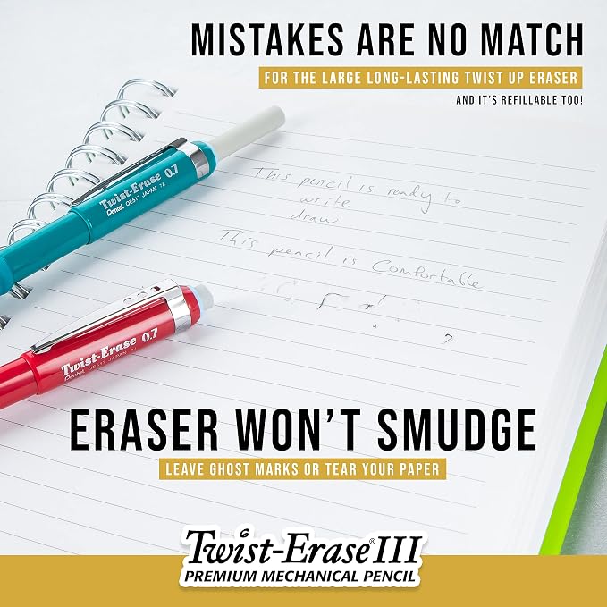 Pentel Twist-Erase III Mechanical Pencil, Box of 12 - Image 3