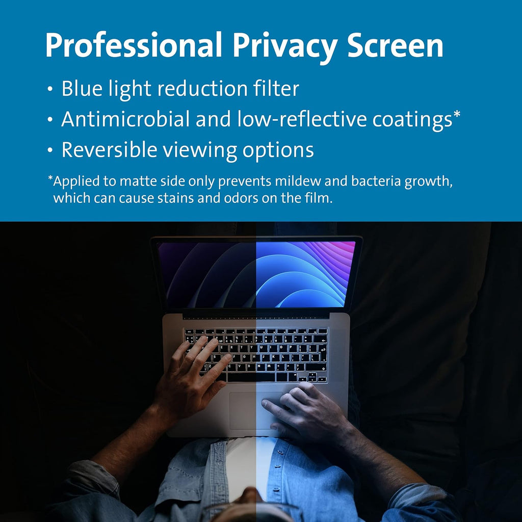 Kensington MagPro™ 13.3" (16:9) Magnetic Privacy Screen for Laptop, Removable 16:9 Laptop Privacy Filter, Anti-Glare, Blue Ray Reduction, Compatible with HP/Dell/Acer/Asus/Samsung/Lenovo (K58351WW)
