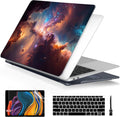 Batianda Case for M1 MacBook Air 13 Inch Model A2337 A2179 A1932 2021 2020 2019 Release,3D Painted Creative Series Design Hard Shell with Keyboard Cover & Screen Protector, Nebula