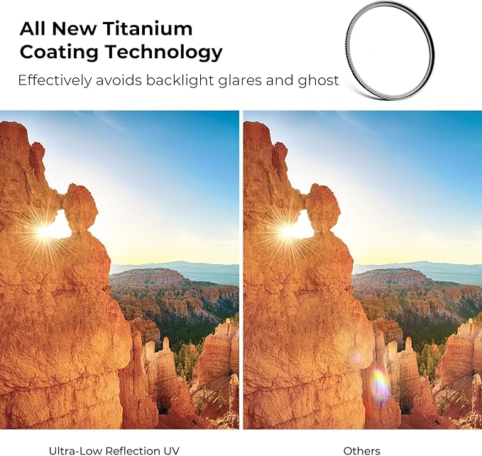 K&F CONCEPT 72mm Ultra-Low Reflectivity MCUV Lens Protection Filter 28 - Image 3
