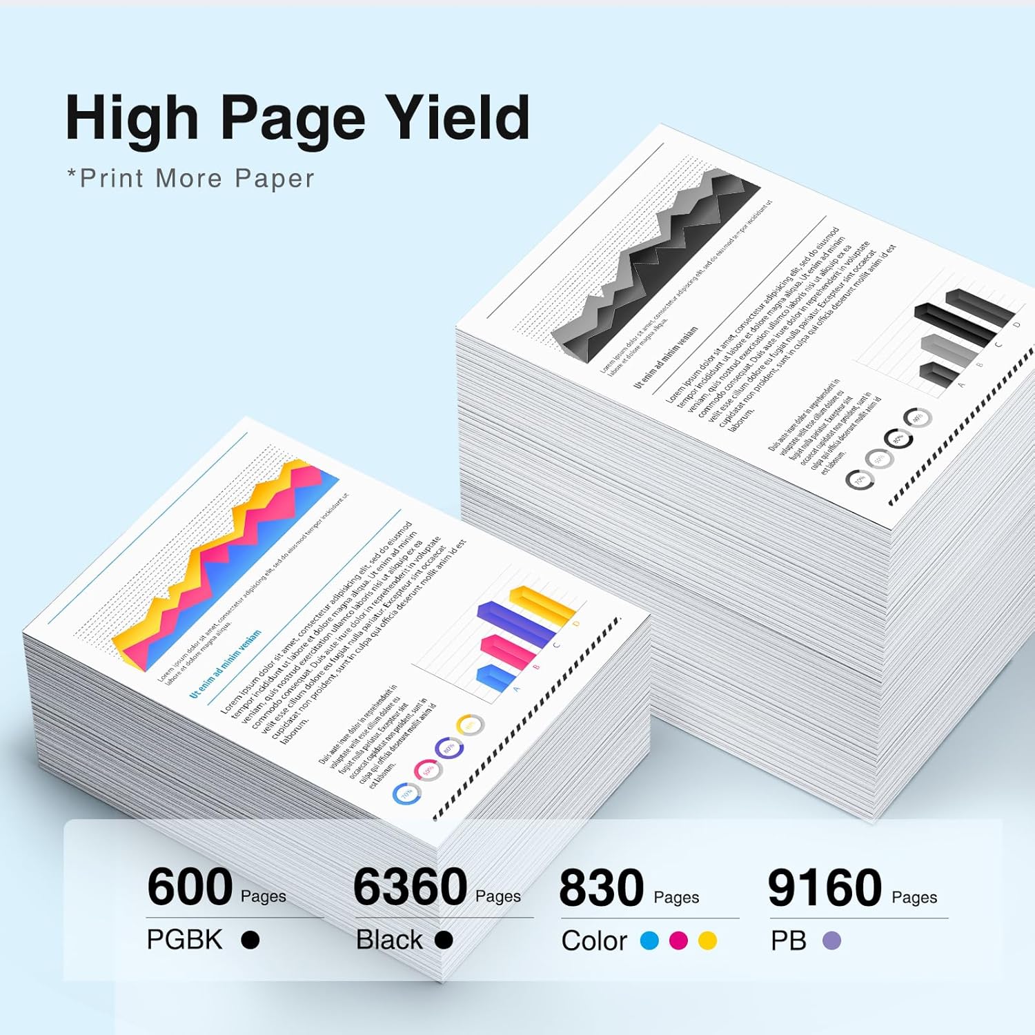 PGI-280XXL CLI-281XXL Replacement for Canon 280 and 281 Ink Cartridges Compatible for Canon TR8620a Ink Cartridges Work for TS9120 TS8120 TS8220 TS8320 TR8620 TR8520 (PGBK,BK,C,M,Y,PB) 6 Color Pack