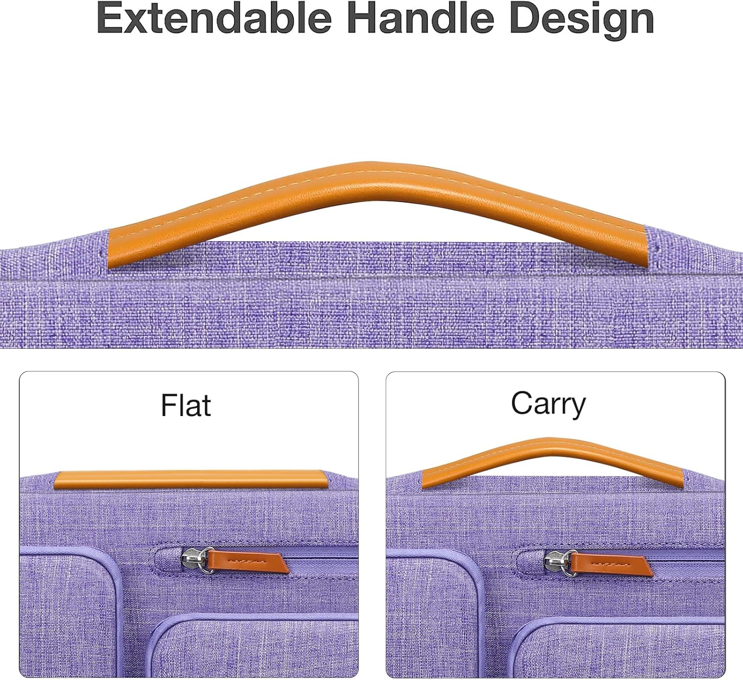 MOSISO 360 Protective Laptop Case 15 inch, 15 inch Laptop Sleeve Compatible with MacBook Air M4 M3 M2 2025 2024 2023, Dell XPS Plus, Side Open Carrying Case with 4 Zipper Pockets&Handle, Purple
