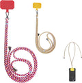 Cell Phone Lanyard Crossbody for Women - Adjustable Universal Phone Strap with Patch, Anti Theft Wrist Strap