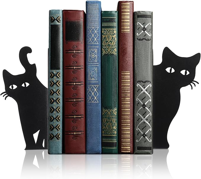 Geelin Peeping Cat Bookends Set of 2 Metal Book Ends by Geelin