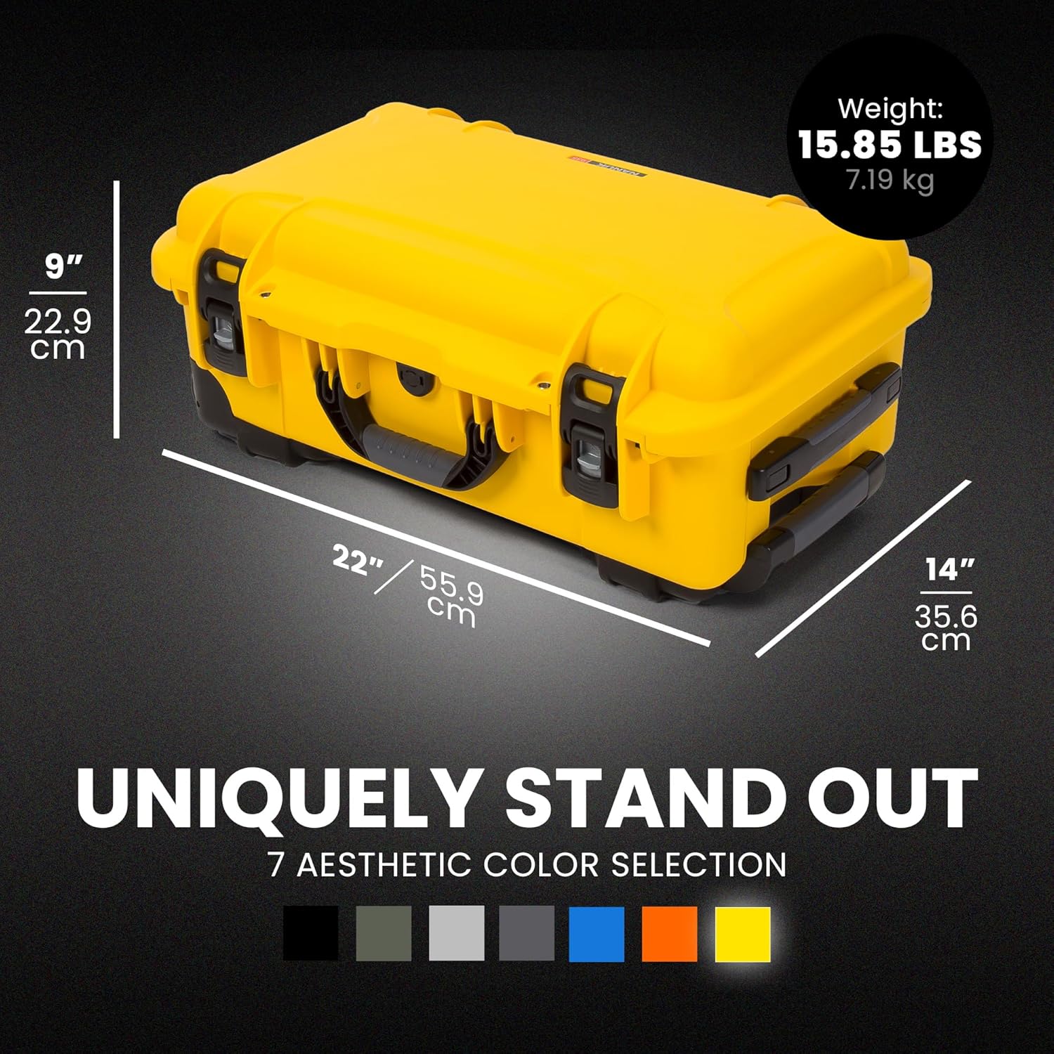 NANUK Wheeled Series 935 Lightweight NK-7 Resin Waterproof Protective Case