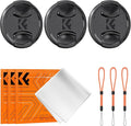 K&F Concept 43mm Lens Cap, 9-in-1 Center Pinch Lens Cover + Anti-Loss Keeper by KFCONCEPT