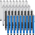 Outus 36 Pcs Stylus Pen for Universal Capacitive Touch Screens Devices, Stylus Pen Compatible with Tablet for Classroom Travel Olders Friendly(Black, Silver, Dark Blue, White)