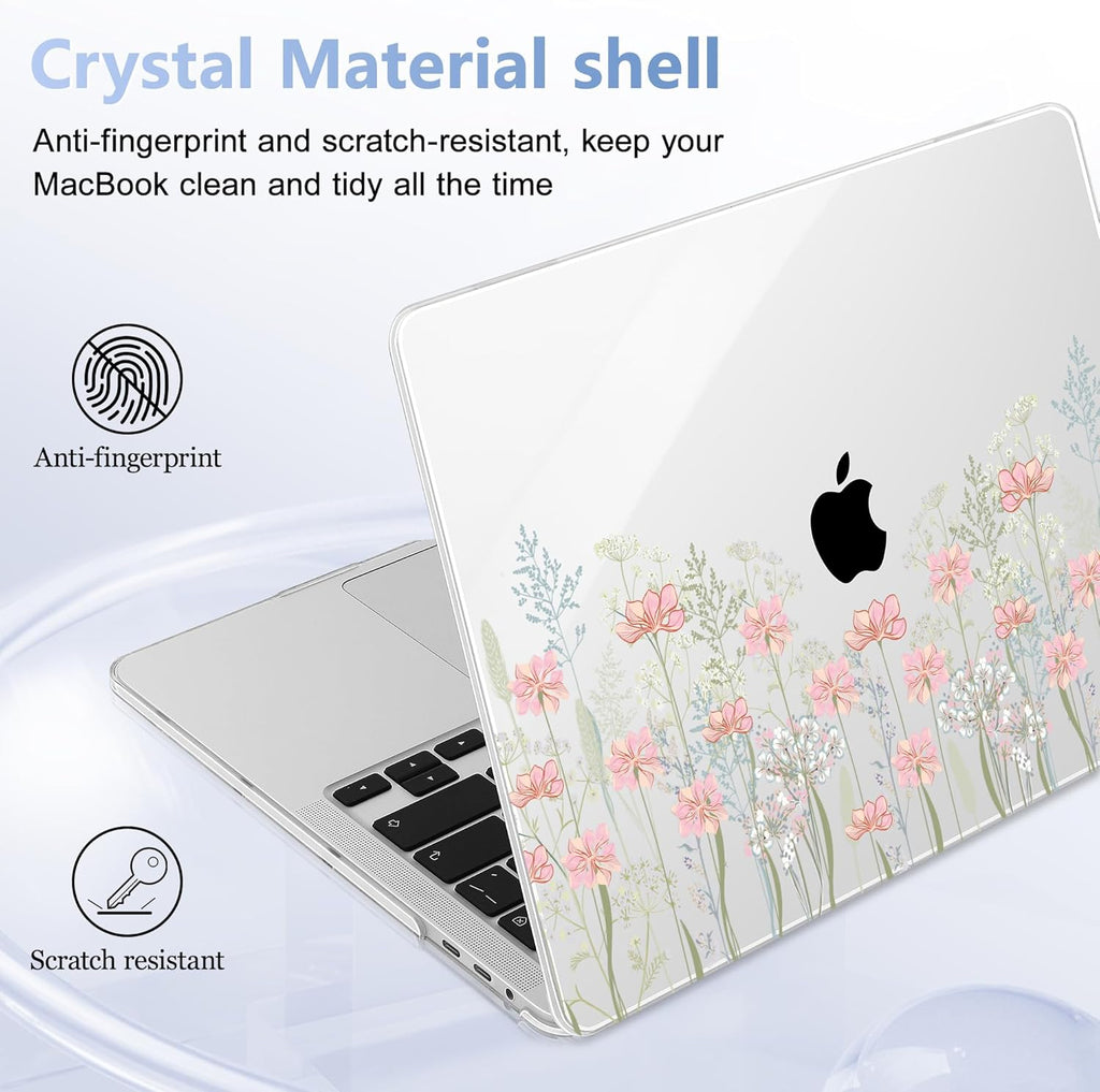 for MacBook Pro 16 inch Case 2019 2020 Release Model A2141, Plastic Hard Shell Cover with Keyboard Cover & Screen Protector for MacBook Pro 16 inch with Touch Bar & Touch ID, Floral C322