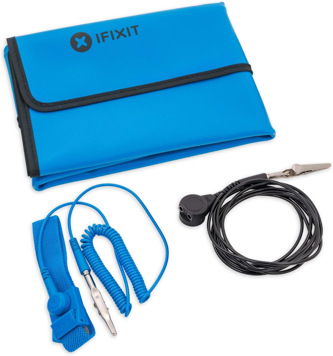 iFixit Portable Anti-Static Mat - ESD Pad, Wrist Strap, Grounding Cord for Electronics Repair