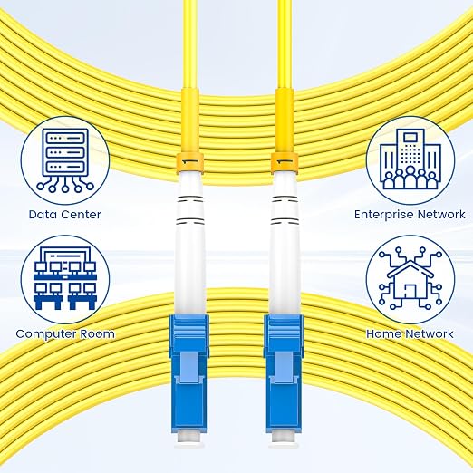 0.5m/1.6ft OS2 LC to LC Fiber Patch Cable, 1G/10Gb 9/125um SIMPLEX SMF Single - Image 6