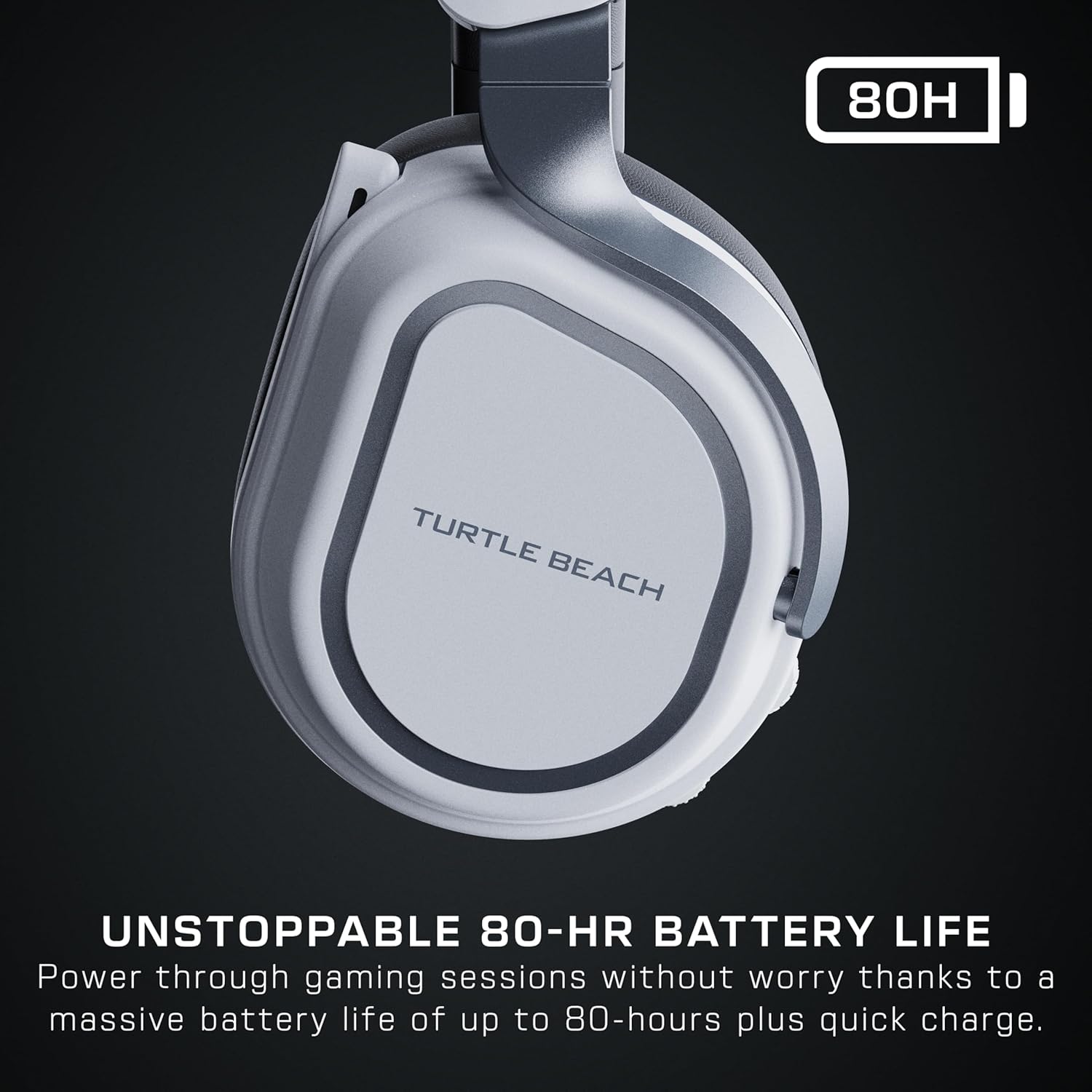 Turtle Beach Stealth 700 Gen 3 Wireless Multiplatform Amplified Gaming Headset for PS5, PS4, PC, Mobile – 60mm Drivers, AI Noise-Cancelling Mic, Bluetooth, 80-Hr Battery, Dual Transmitters – White
