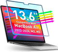 VINTEZ Magnetic Blue Light Screen Protector Compatible With MacBook Air 13.6" 2022, 2023, 2024, M2, M3 Anti Blue Light Blocking Filter for Laptop