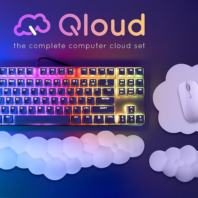 Black Cloud Keyboard Wrist Rest – Create-ables Qloud Black Wrist Rest - Image 8